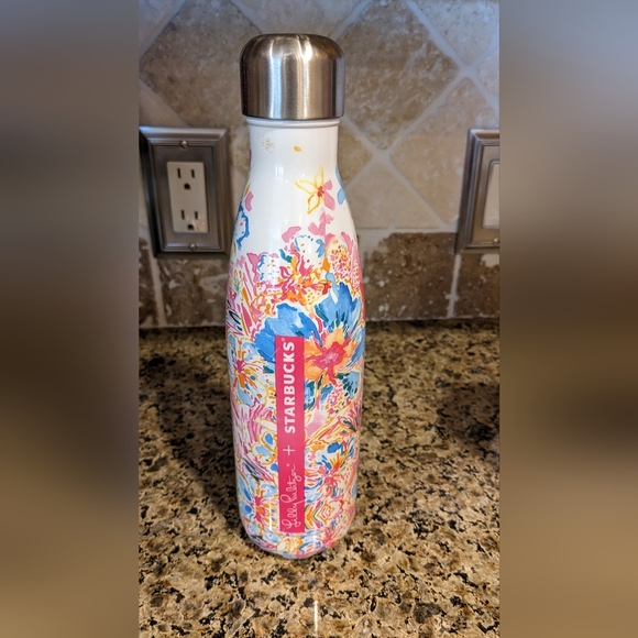 Lilly Pulitzer+Starbucks Stainless Swell Bottle Escape Floral Print Retired - Picture 1 of 1